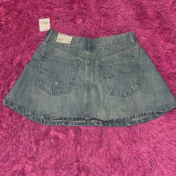 We The Free Hometown Classic Denim Mini Skirt Women Size 27 - Picture 4 of 10